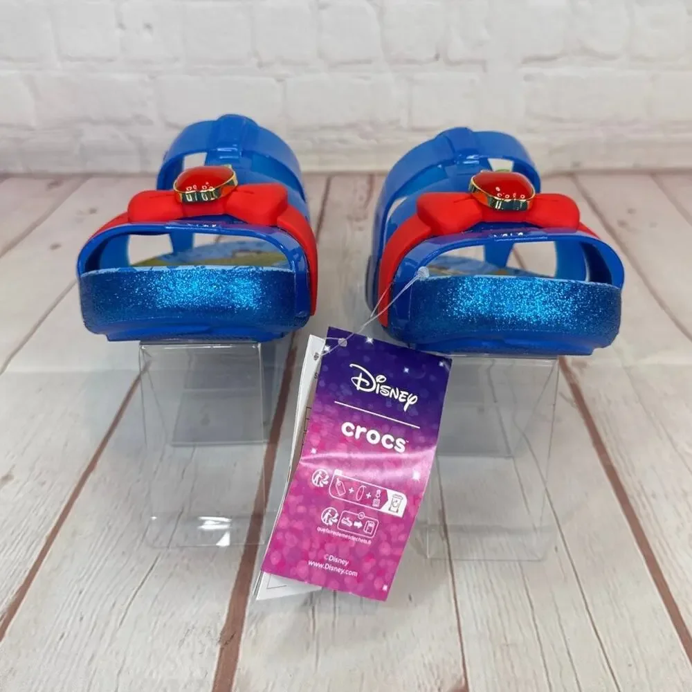 Crocs Disney Snow White Isabella Bright Cobalt Sandals Kids Size J3 209676-4JL